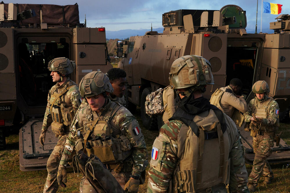 Francuski vojnici na vježbi u Rumuniji 9. novembra, Foto: Reuters