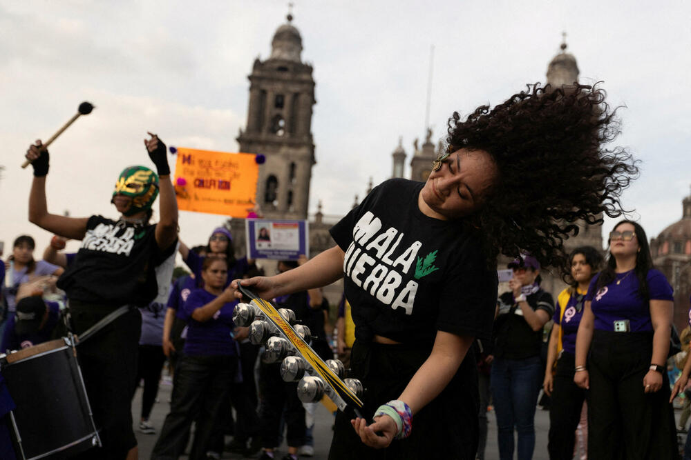 Protest protiv nasilja nad ženama u Meksiko Sitiju