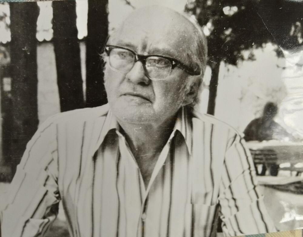 Gustav Krklec u Stocu, početkom septembra 1973. godine