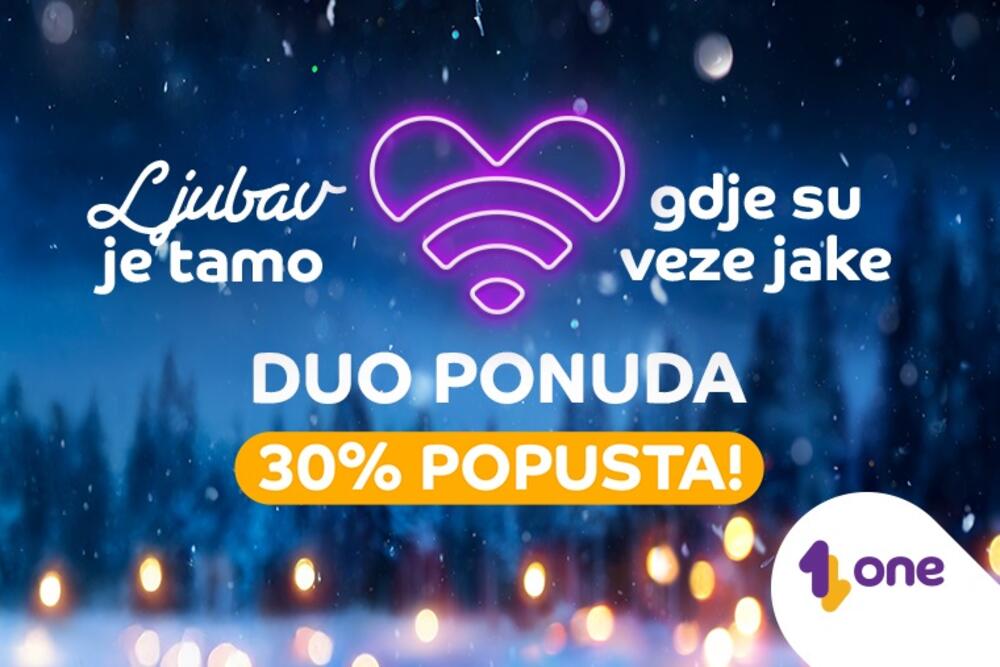 One s platformo #ONElove in novo Duo ponudbo prinaša praznično povezanost v Črni gori