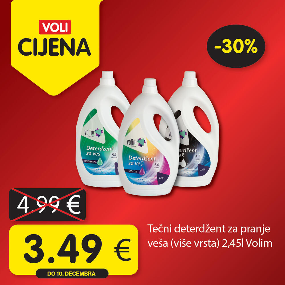 <p><em>Potražite proizvode sa specijalnom oznakom Voli cijena i uštedite vaš kućni budžet.</em></p>