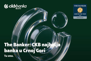 CKB potvrđuje liderstvo: Banka godine u Crnoj Gori
