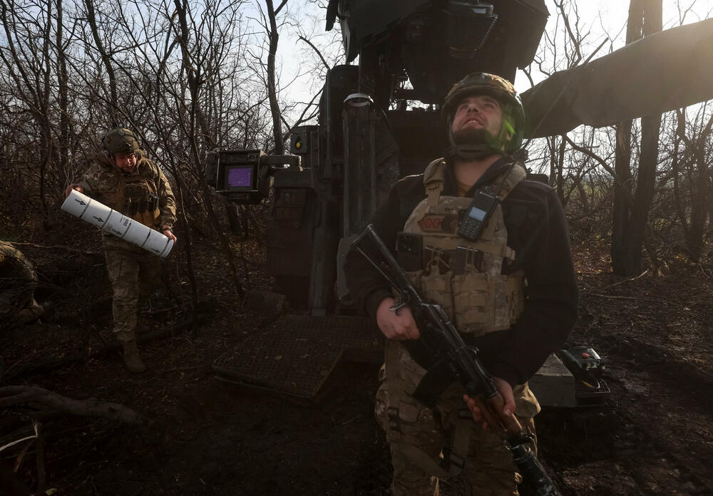 Ukrajinski vojnici u blizini Pokrovska