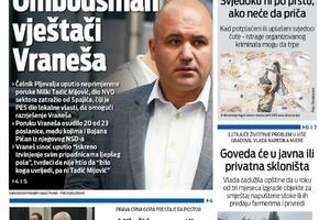 Naslovna strana "Vijesti" za 6. decembar 2025.