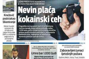 Naslovna strana "Vijesti" za 7. decembar 2025. godine