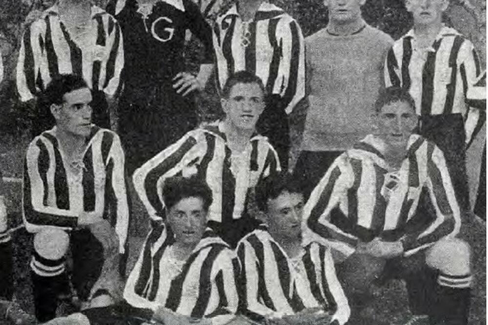Duje Vlak (u sredini, srednji red) kao igrač GOŠK-a, 1925. godina, Foto: UGC
