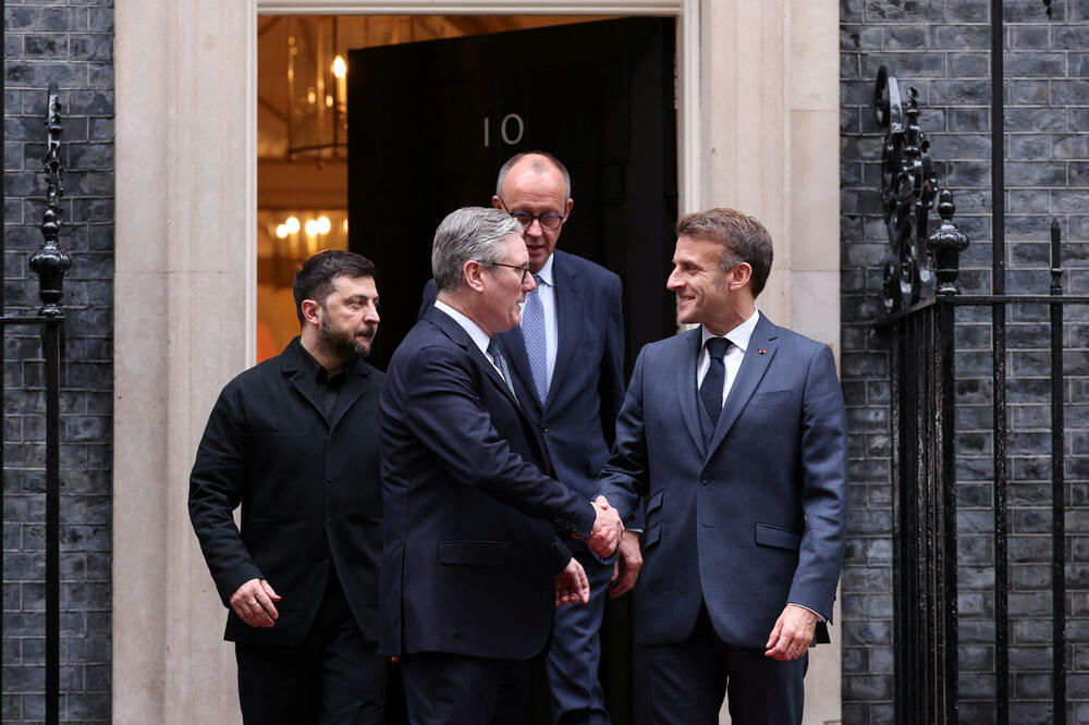 Zelenski, Merc, Starmer i Makron nakon razgovora u ponedjeljak 8. decembra, Foto: Reuters