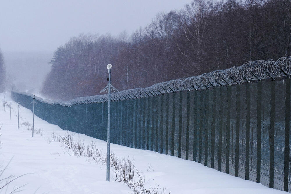 Granica između Litvanije i Bjelorusije u Kurmelionisu u Litvaniji, Foto: Reuters