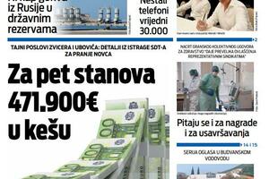 Naslovna strana "Vijesti" za 10. decembar 2025.