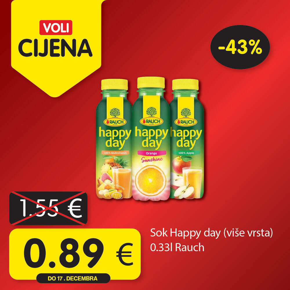 <p><em>Uživajte u novom krugu nedeljnih popusta u svim Voli i Naš diskont marketima.</em></p>