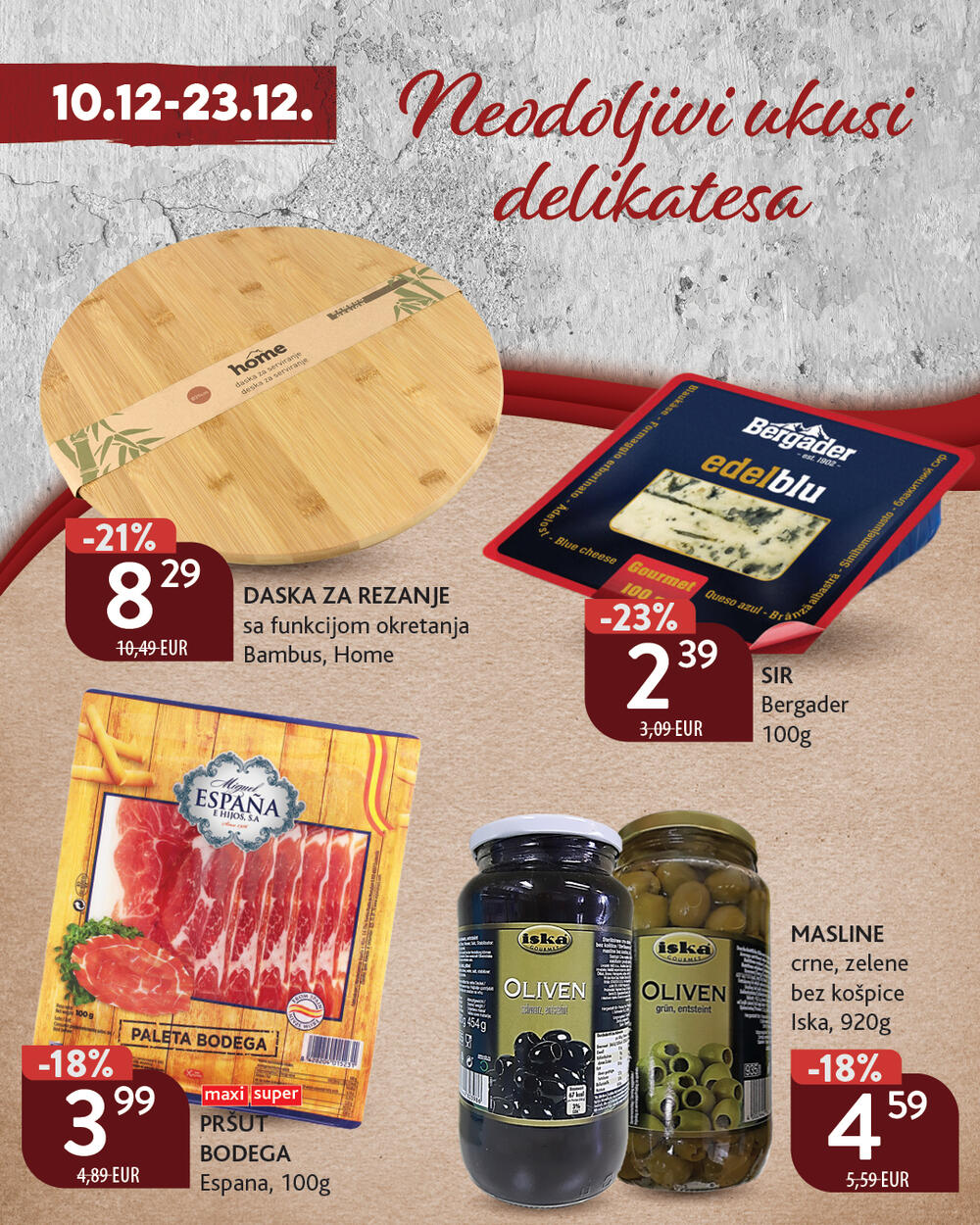 <p>Praznična sezona u IDEA prodavnicama donosi bogatu i pažljivo biranu ponudu pripremljenu za sve koji ovih dana planiraju porodična okupljanja, svečane večere i poklone za najmilije. U toploj prazničnoj atmosferi kupci mogu uživati u raznovrsnim proizvodima, sezonskim popustima i novogodišnjim specijalima, uz lako i inspirativno planiranje prazničnih trenutaka.</p>