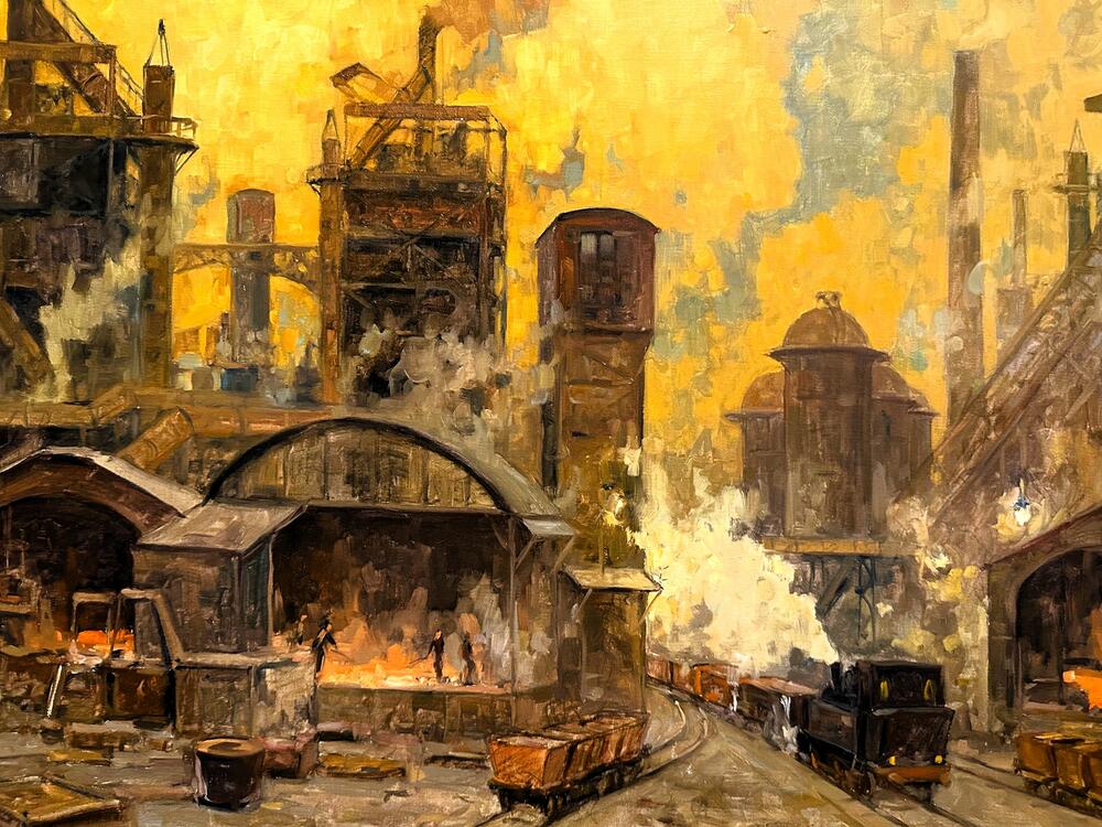 Erih Merker, Veče kod visoke peći, 1938