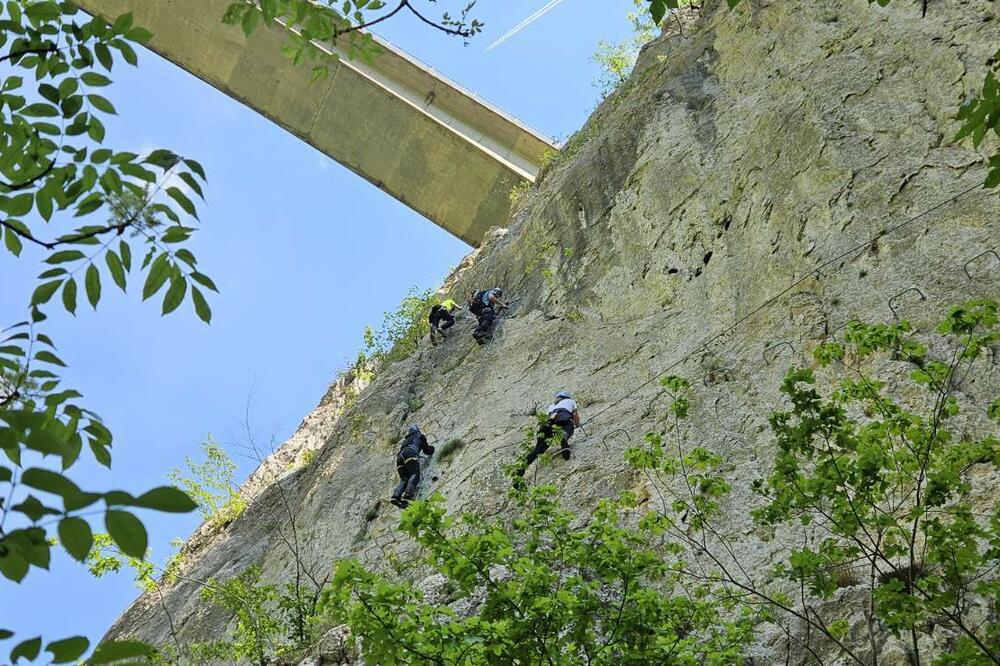 Konstrukcija za ferate izvodi se prema međunarodnim standardima: Ferata Piva (ilustracija), Foto: Privatna arhiva