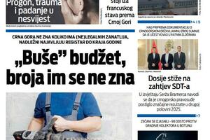 Naslovna strana "Vijesti" za 15. decembar 2025.