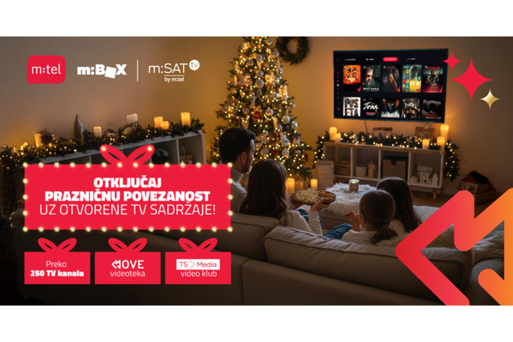MTEL uporabnikom podarja praznične ugodnosti: gigabajte, znižane cene gostovanja in odprte TV vsebine