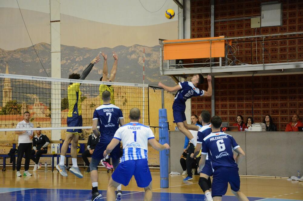 Detalj sa meča Budve i Budućnosti u MEVZA ligi, Foto: OK Budva