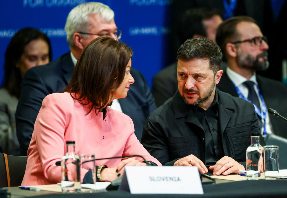 Zelenski i Tanja Fajon juče u Hagu