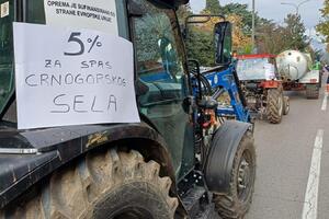 Poljoprivrednici parkirali traktore kod zgrade Vlade