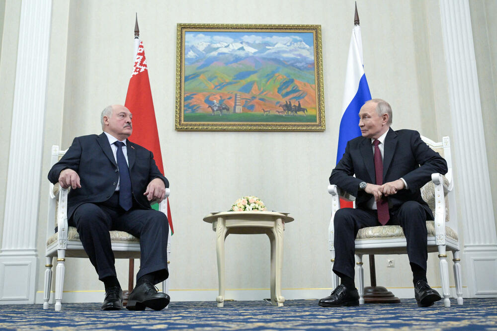 Lukašenko i Putin na sastanku u Kirgistanu, 26. novembar 2025. godine, Foto: Reuters