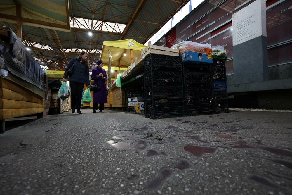 Sarajevska pijaca Markale, na kojoj je tokom opsade grada ubijeno 111 civila