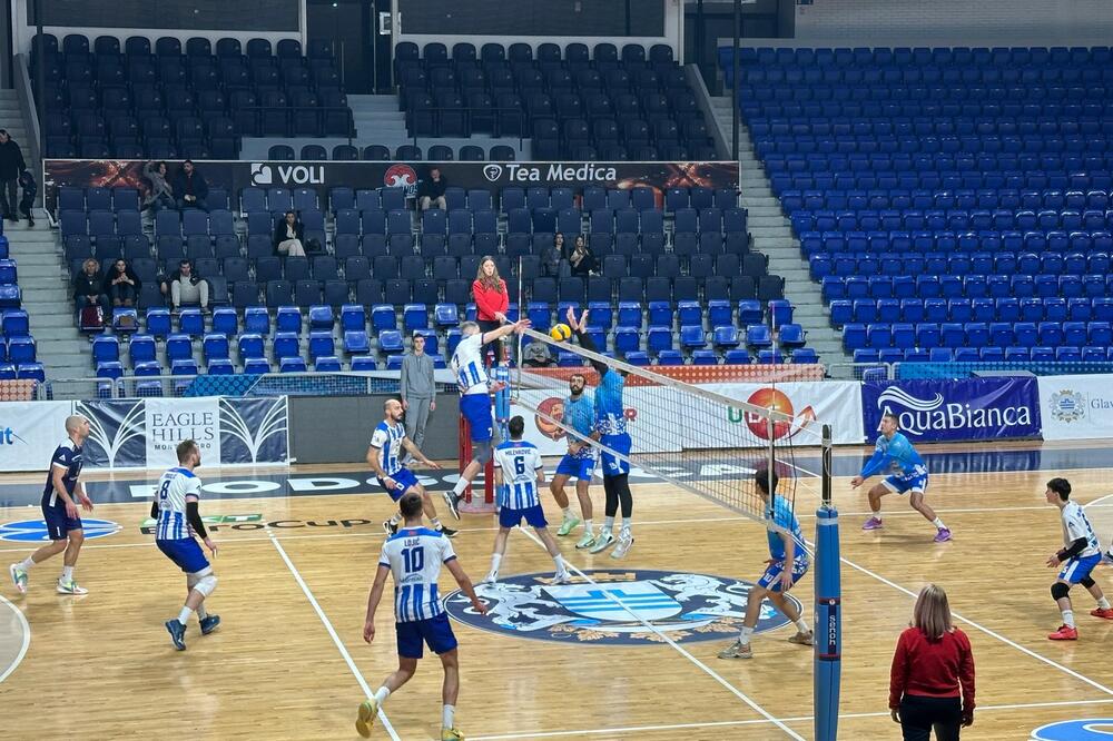 Detalj sa prvog meča polufinala Kupa između Budućnosti i Jedinstva, Foto: OSCG