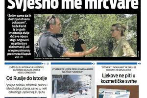 Naslovna strana "Vijesti" za 22. decembar 2025.