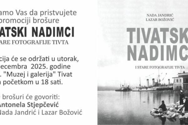 Promocija brošure "Tivatski nadimci"