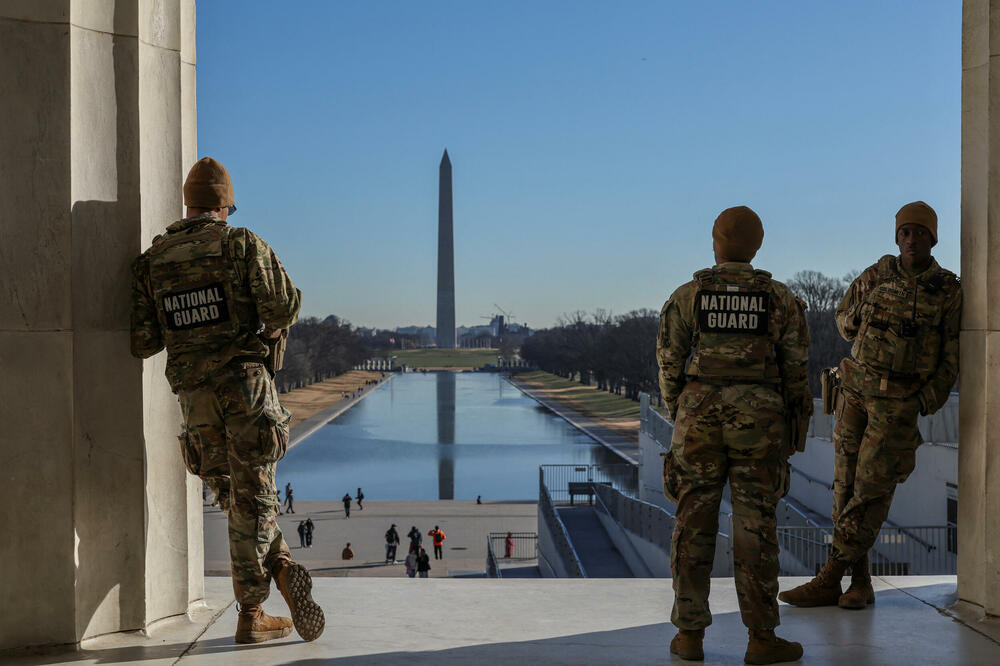 Pripadnici Nacionalne garde u Vašingtonu, Foto: REUTERS