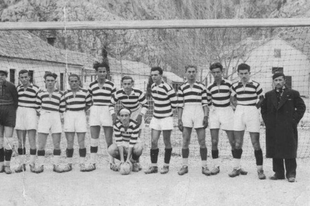 Sa gostovanja Budućnosti u Kotoru, u januaru 1935. godine, Foto: UGC