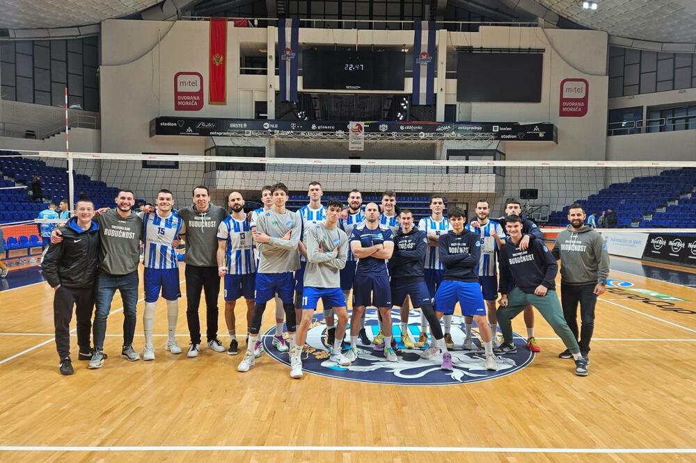 Odbojkaši Budućnosti nakon prvog meča polufinala Kupa, Foto: OK Budućnost