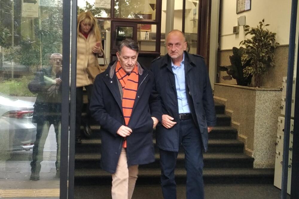 Advokati Dušan Radosavljević i Nikola Medojević juče u Apelacionom sudu, Foto: Komnen Radević