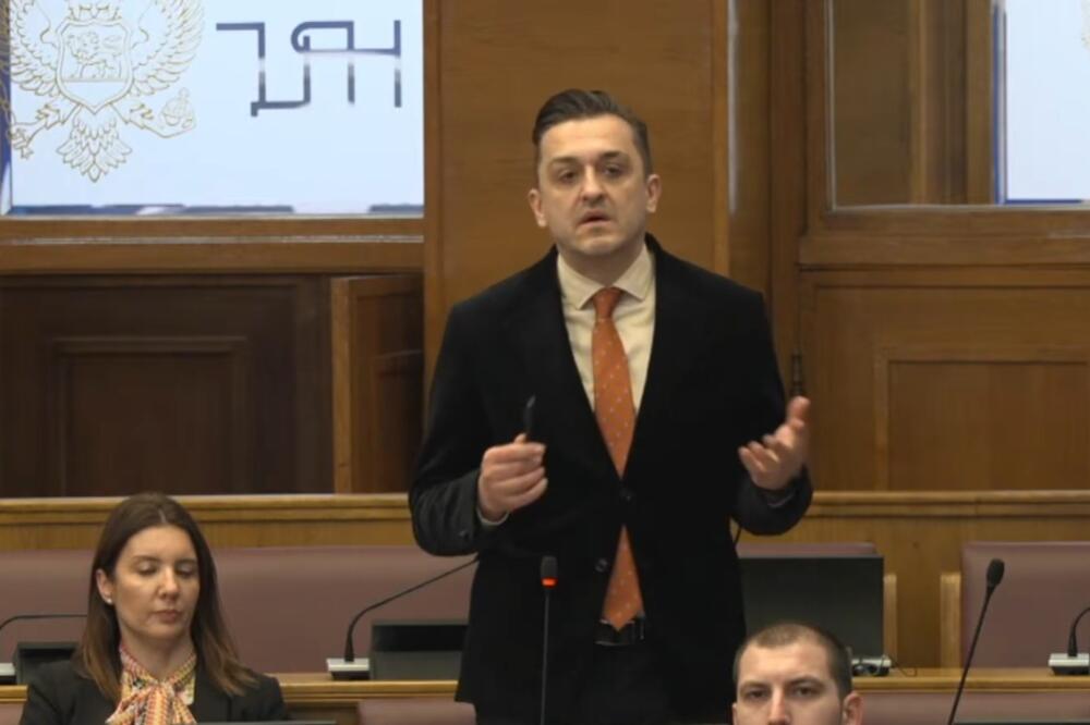 Vuković, Foto: Printscreen/Youtube/Skupština Crne Gore