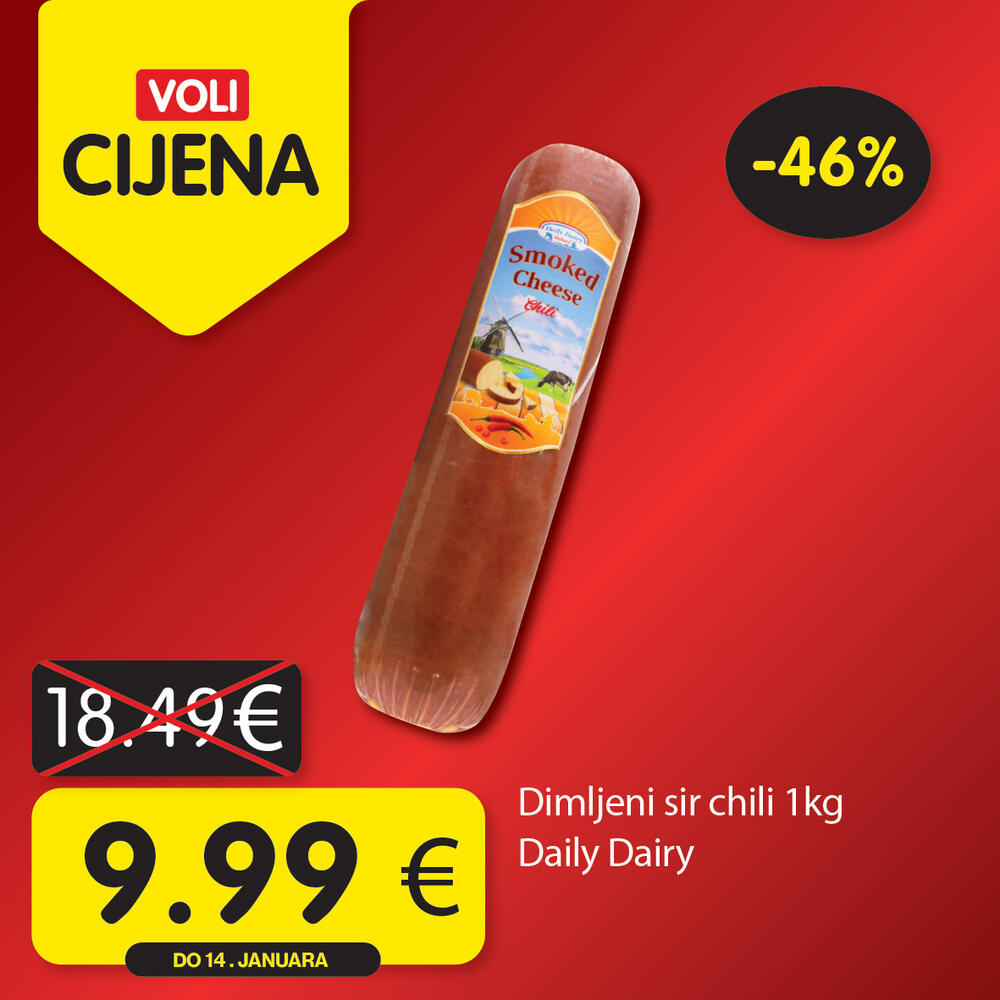 <p><em>Uživajte u opuštenoj trgovini jer Voli štedi vaš kućni budžet! Obratite pažnju na nove Voli cijene u svim VOLI i Naš diskont marketima.</em></p>