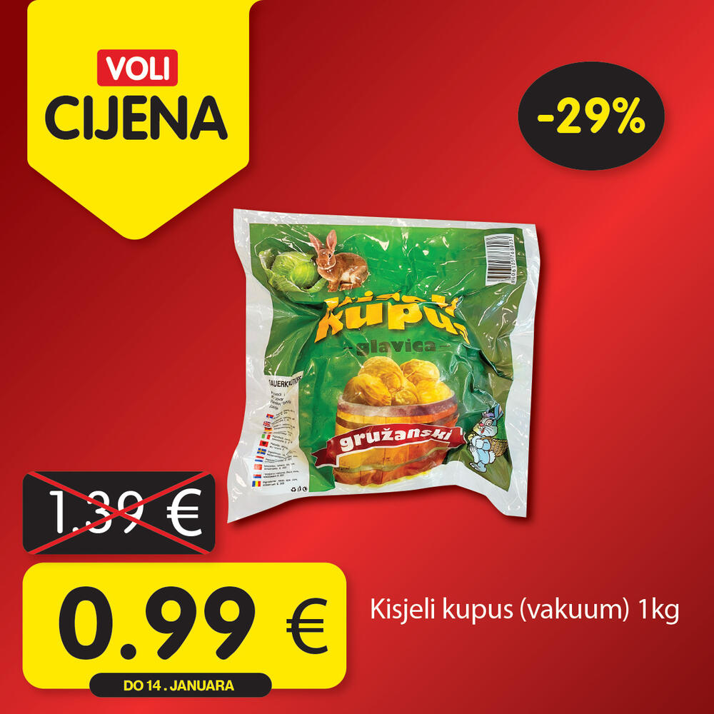 <p><em>Uživajte u opuštenoj trgovini jer Voli štedi vaš kućni budžet! Obratite pažnju na nove Voli cijene u svim VOLI i Naš diskont marketima.</em></p>