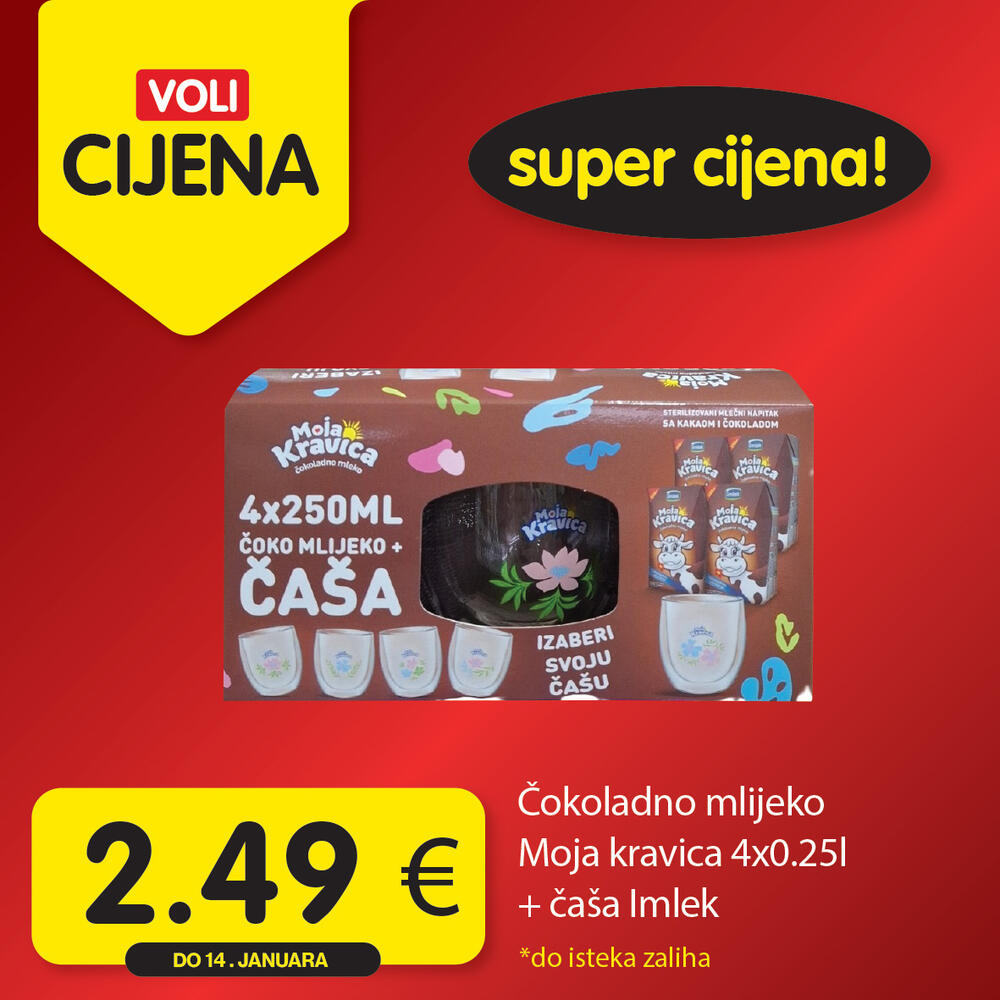 <p><em>Uživajte u opuštenoj trgovini jer Voli štedi vaš kućni budžet! Obratite pažnju na nove Voli cijene u svim VOLI i Naš diskont marketima.</em></p>