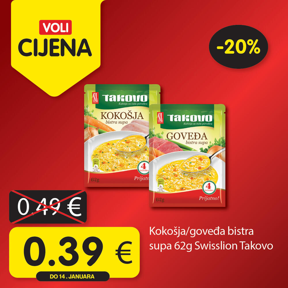 <p><em>Uživajte u opuštenoj trgovini jer Voli štedi vaš kućni budžet! Obratite pažnju na nove Voli cijene u svim VOLI i Naš diskont marketima.</em></p>