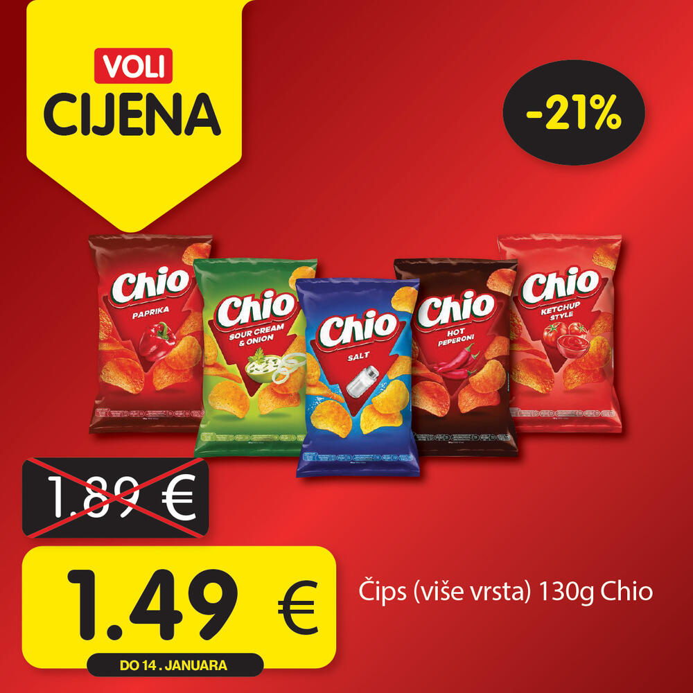 <p><em>Uživajte u opuštenoj trgovini jer Voli štedi vaš kućni budžet! Obratite pažnju na nove Voli cijene u svim VOLI i Naš diskont marketima.</em></p>