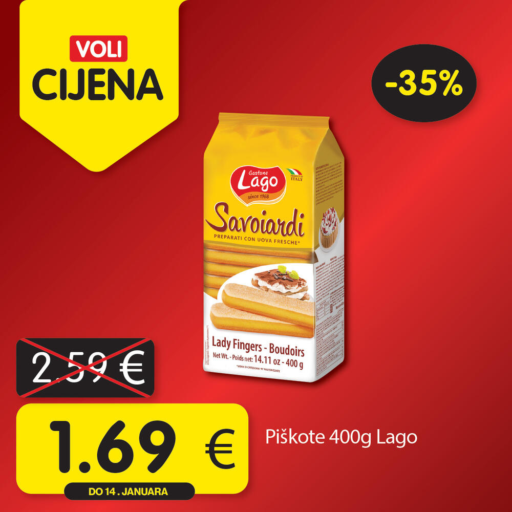 <p><em>Uživajte u opuštenoj trgovini jer Voli štedi vaš kućni budžet! Obratite pažnju na nove Voli cijene u svim VOLI i Naš diskont marketima.</em></p>