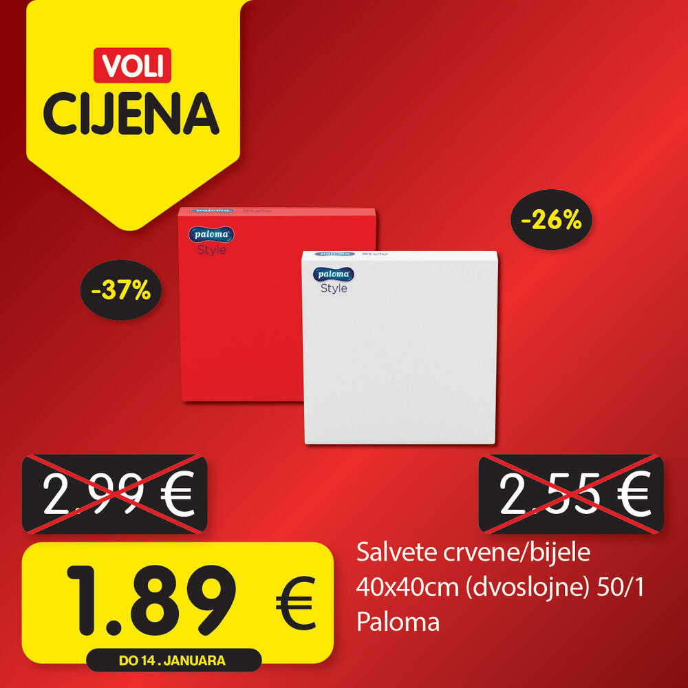 <p><em>Uživajte u opuštenoj trgovini jer Voli štedi vaš kućni budžet! Obratite pažnju na nove Voli cijene u svim VOLI i Naš diskont marketima.</em></p>