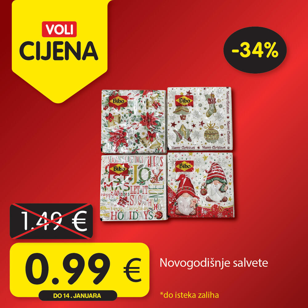 <p><em>Uživajte u opuštenoj trgovini jer Voli štedi vaš kućni budžet! Obratite pažnju na nove Voli cijene u svim VOLI i Naš diskont marketima.</em></p>