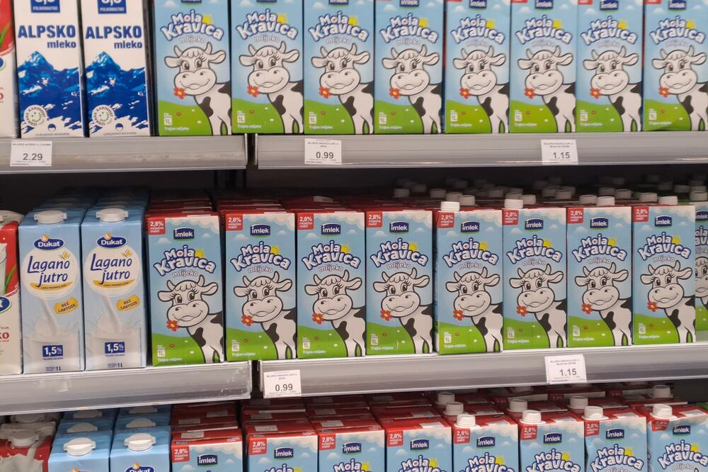 Mlijeko ostalo bez oznake iako je na Vladinoj listi: jedan od marketa, Foto: Mirko Kotlaš