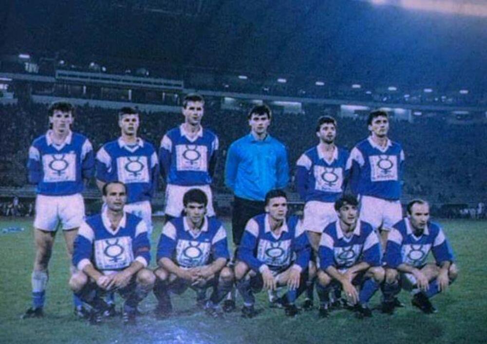 Budućnost na Marakani krajem 80-ih, Božović stoji treći slijeva