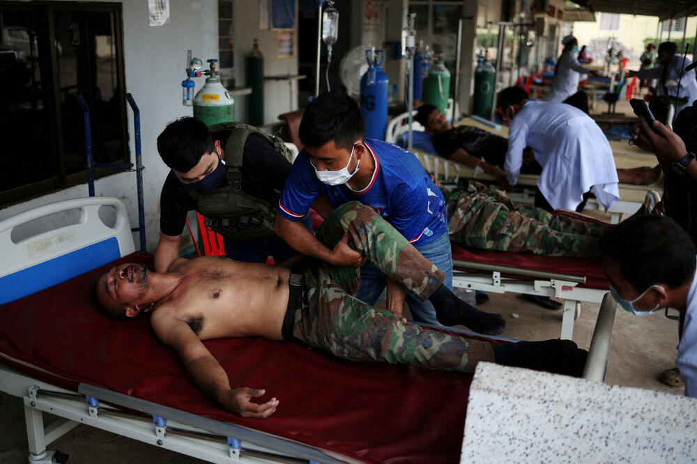 Ranjeni kambodžanski vojnik (Ilustracija), Foto: REUTERS