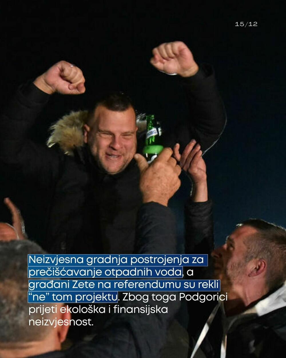 Neizvjesna gradnja postrojenja za prečišćavanje otpadnih voda, a građani Zete na referendumu su rekli “ne” tom projektu. Zbog toga Podgorici prijeti ekološka i finansijska neizvjesnost.