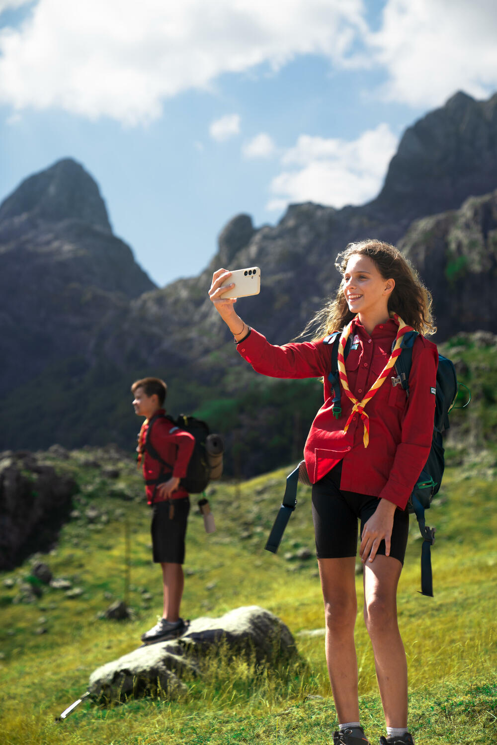 Detalj sa snimanja reklame- One i Savez izviđača Crne Gore