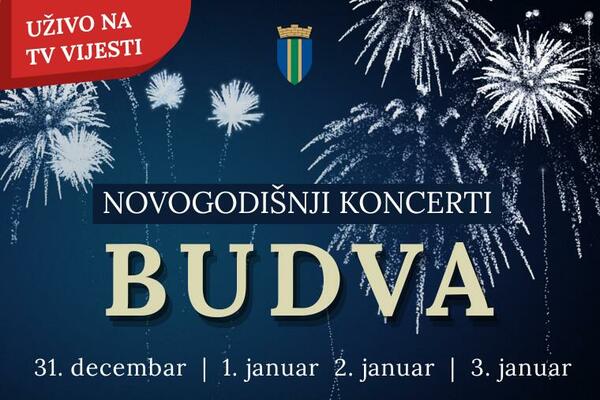 Doček Nove godine - večeras od 21.45h uživo iz Budve