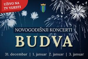 Doček Nove godine - večeras od 21.45h uživo iz Budve