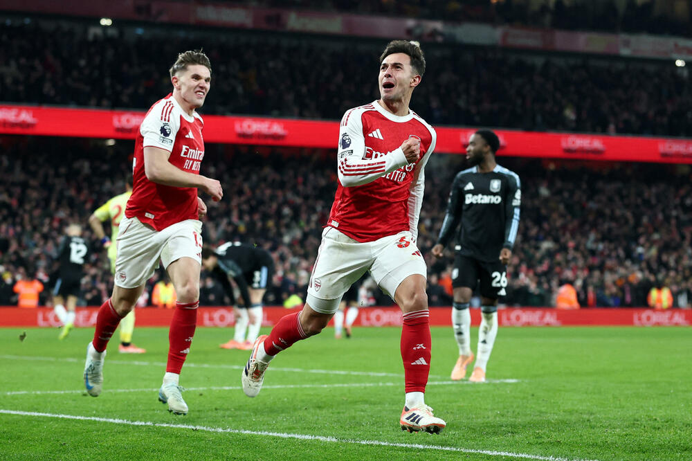 Zubimendi je postigao drugi gol za Arsenal, Foto: Reuters