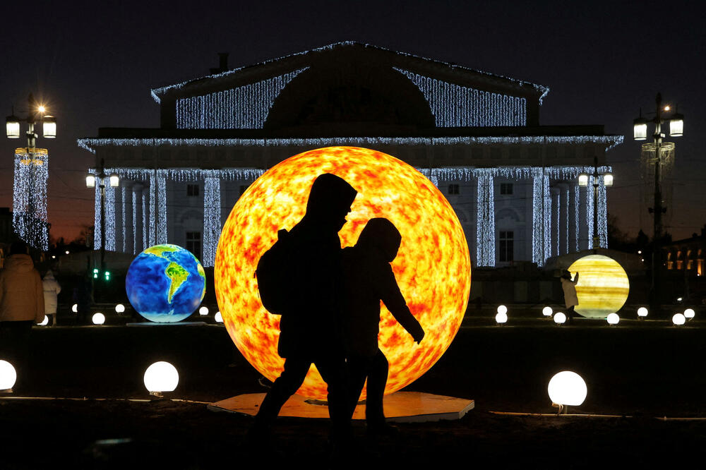 Novogodišnje dekorcije u Sankt Peterburgu