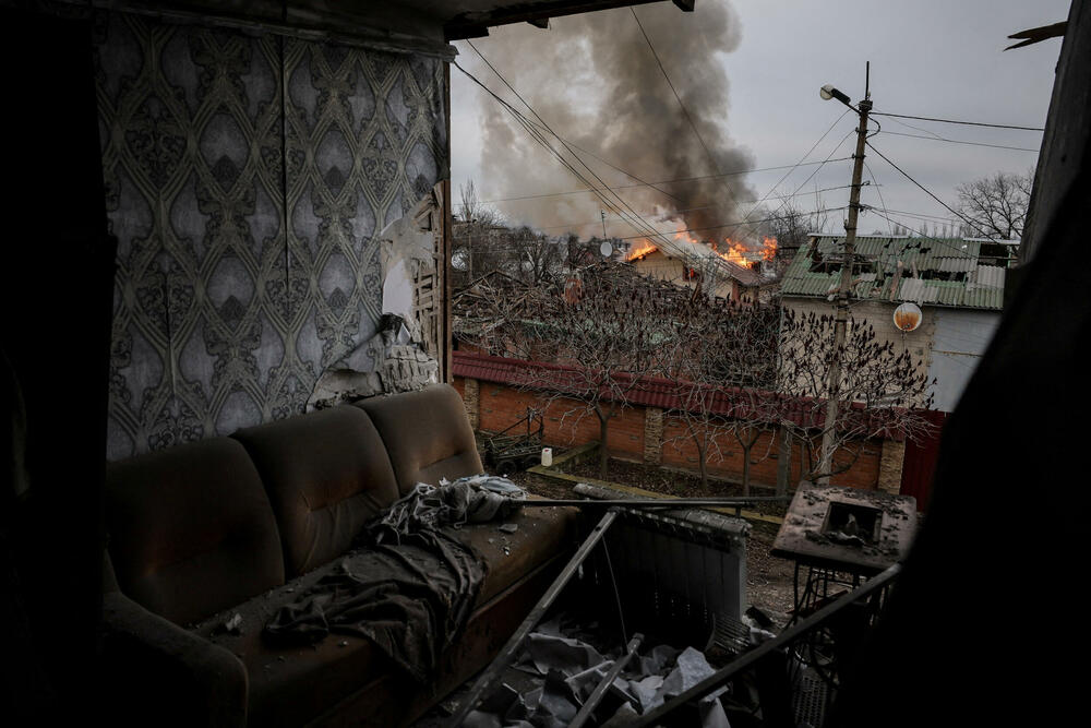 Pogranični grad Kostantinivka oštećen u ruskom vojnom udaru
